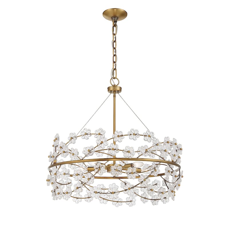 Savoy House 1-1727-5 Camille 5 Light 24" Wide Drum Chandelier