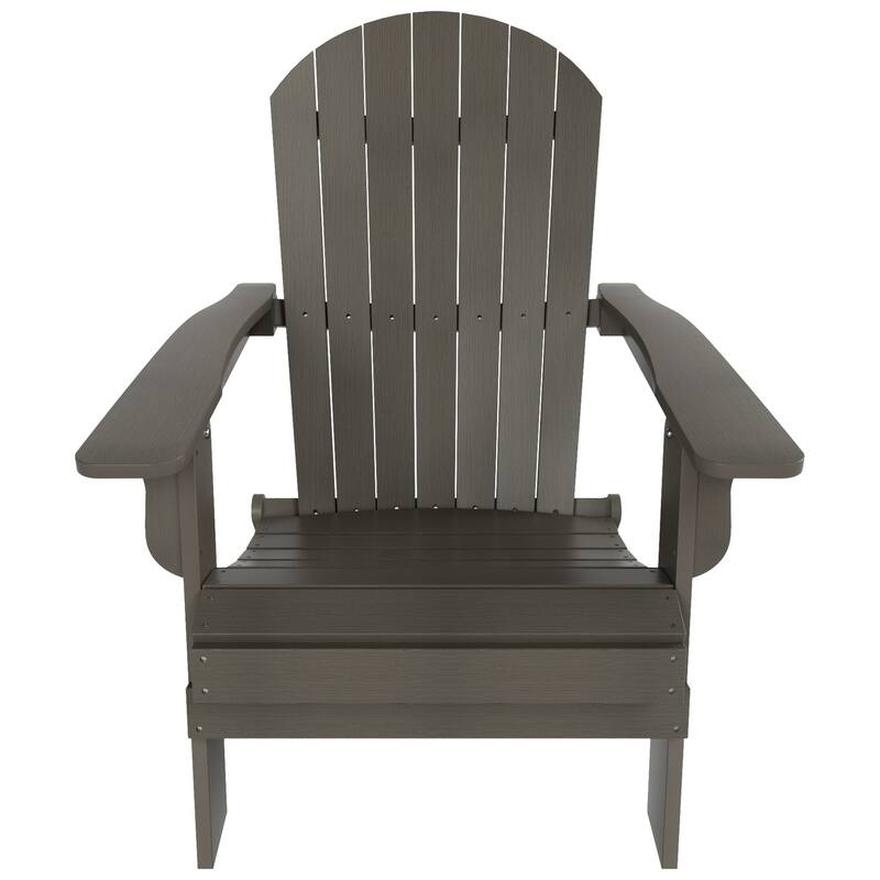 Vineyard HIPS Outdoor Folding Eco-Friendly All Weather Seashell Adirondack Chair (Set of 4)