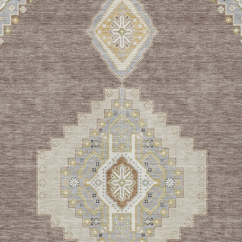 HomeRoots Oriental Traditional Rectangle Outdoor Rug