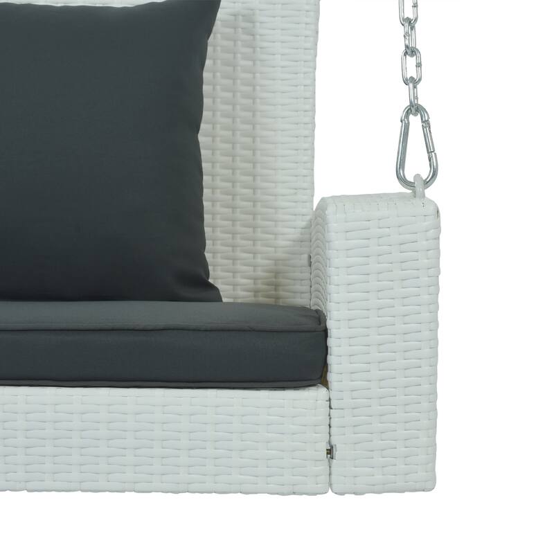 2 Person Wicker Hanging Porch Swing