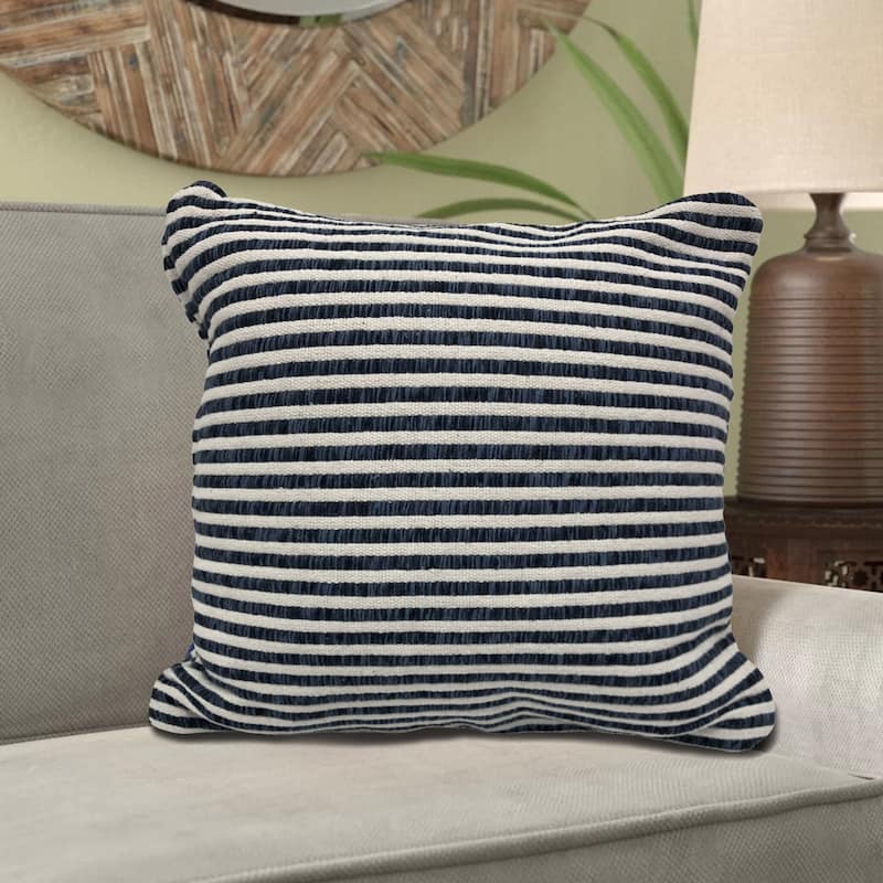 Sevita Beige and White Chevron Throw Pillow