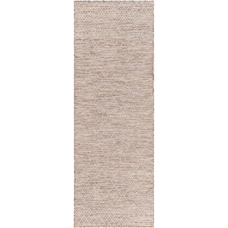 Artistic Weavers Ocalan Moroccan Tribal Outdoor Area Rug - 2'6" x 7'3" Runner - Brown/Cream