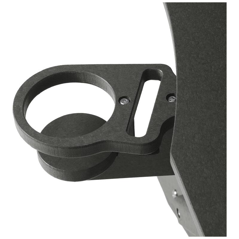 Laguna Outdoor Folding Adjustable Adirondack Chair with Cup Holder & Hideaway Ottoman (Set of 2)