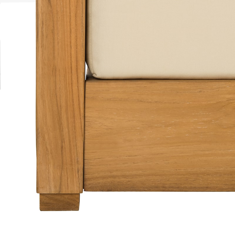 SAFAVIEH Couture Montford Brazilian Teak 2-Seat Bench - 53"W x 36"D x 27"H