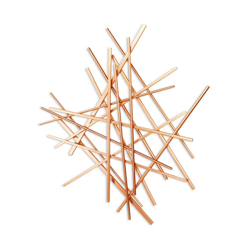 Avalon Rose Gold Abstract Wall Art