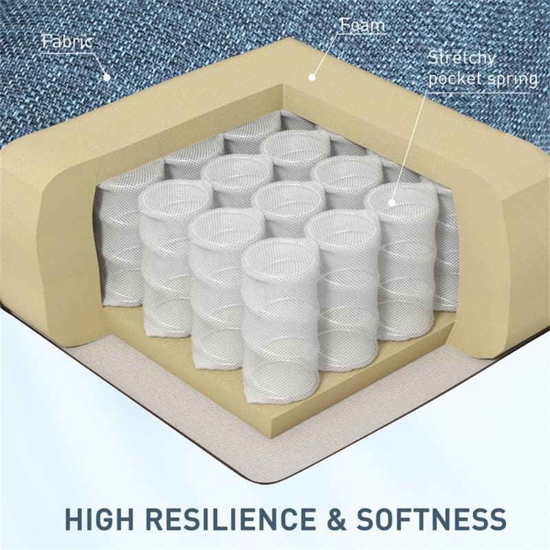 Electric Massage Recliner Chair with Lumbar Heat, Vibrating Back & Footrest