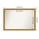 preview thumbnail 104 of 191, Wall Mirror Choose Your Custom Size - Extra Large, Townhouse Gold Wood Outer Size: 50 x 34 in