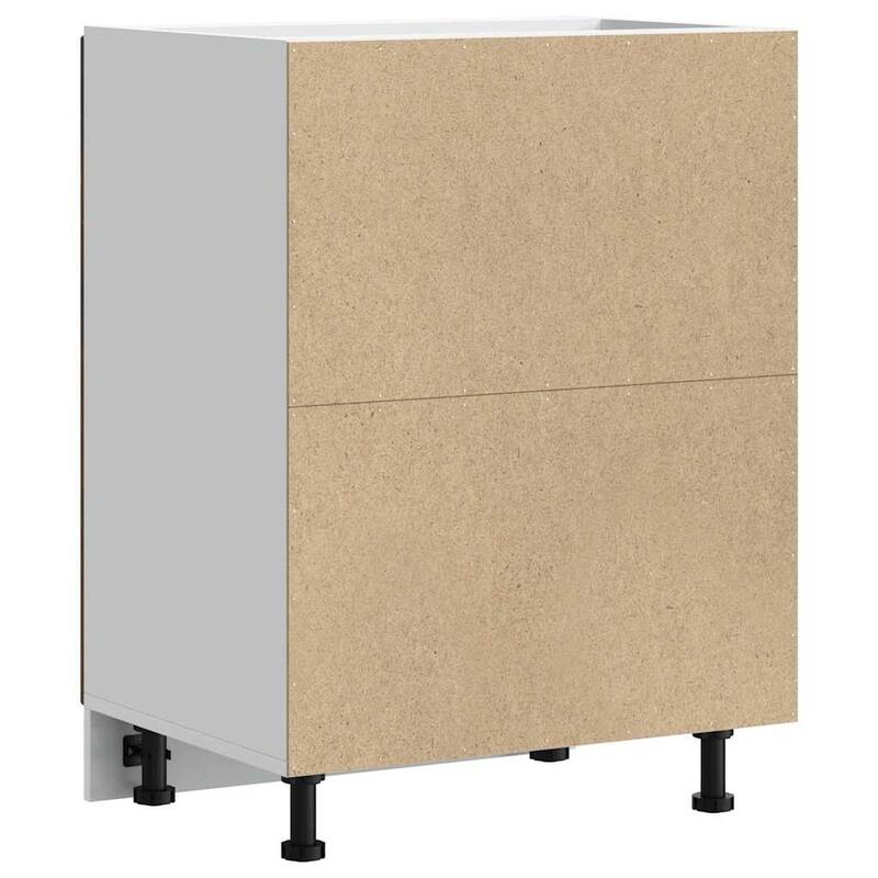 vidaXL Kitchen Base Cabinet Smoked Oak Engineered Wood - 18.1 x 23.6 x 32.1