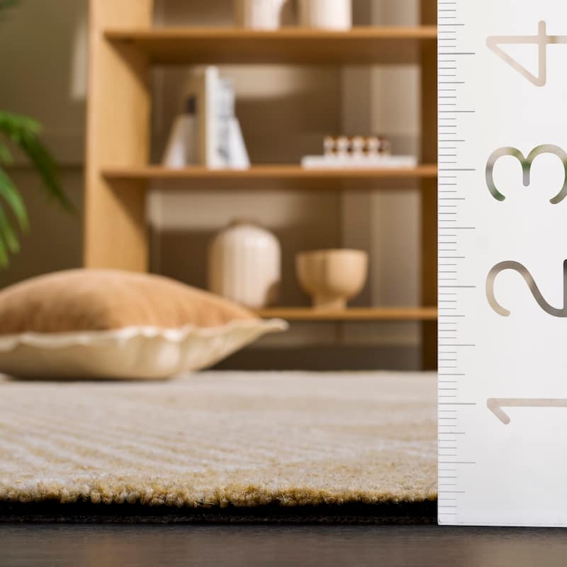 SAFAVIEH Handmade Ebony Landa Wool Rug