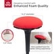 preview thumbnail 3 of 10, HOMCOM Backless Wobble Stool Chair, Standing Desk Chair, Adjustable Active Ergonomic Learning Stool for Office Desks