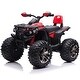 preview thumbnail 11 of 29, Kids 24V ATV 4-Wheeler Ride-On with Bluetooth, 200W Motors, LED Lights,Spring Suspension, Red