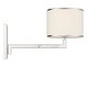 preview thumbnail 3 of 5, Madison 1 Light Polished Nickel Task Light - 10'' W x 13'' H x 21.38'' D
