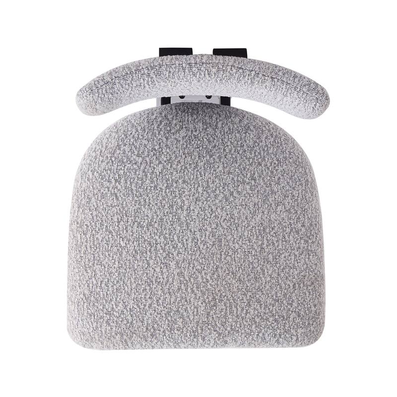 26.5" Stylish Round Stools with Low Back, Kitchen Island Bar Stool Set of 2 with Footrest Comfortable Upholstered Seat