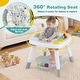 preview thumbnail 8 of 8, Gymax 6-in-1 Baby Activity Center w/Height Adjustable Board Detachable - Gray & White