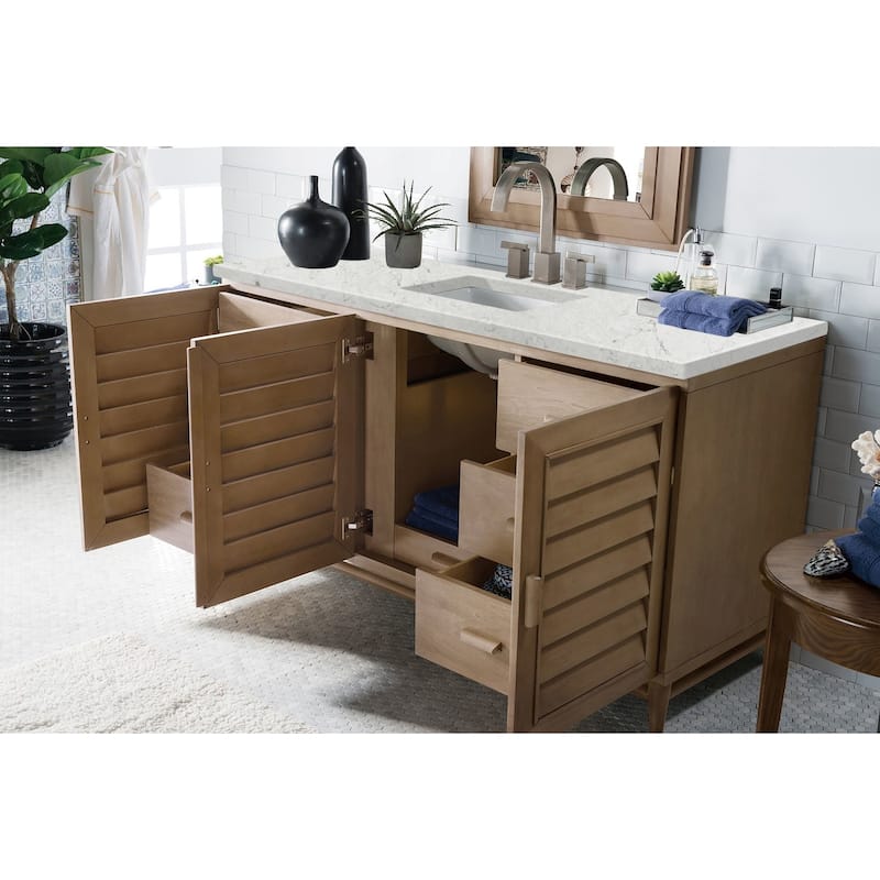 James Martin Vanities 620-V60S-FEJP Portland 60" Free Standing Single