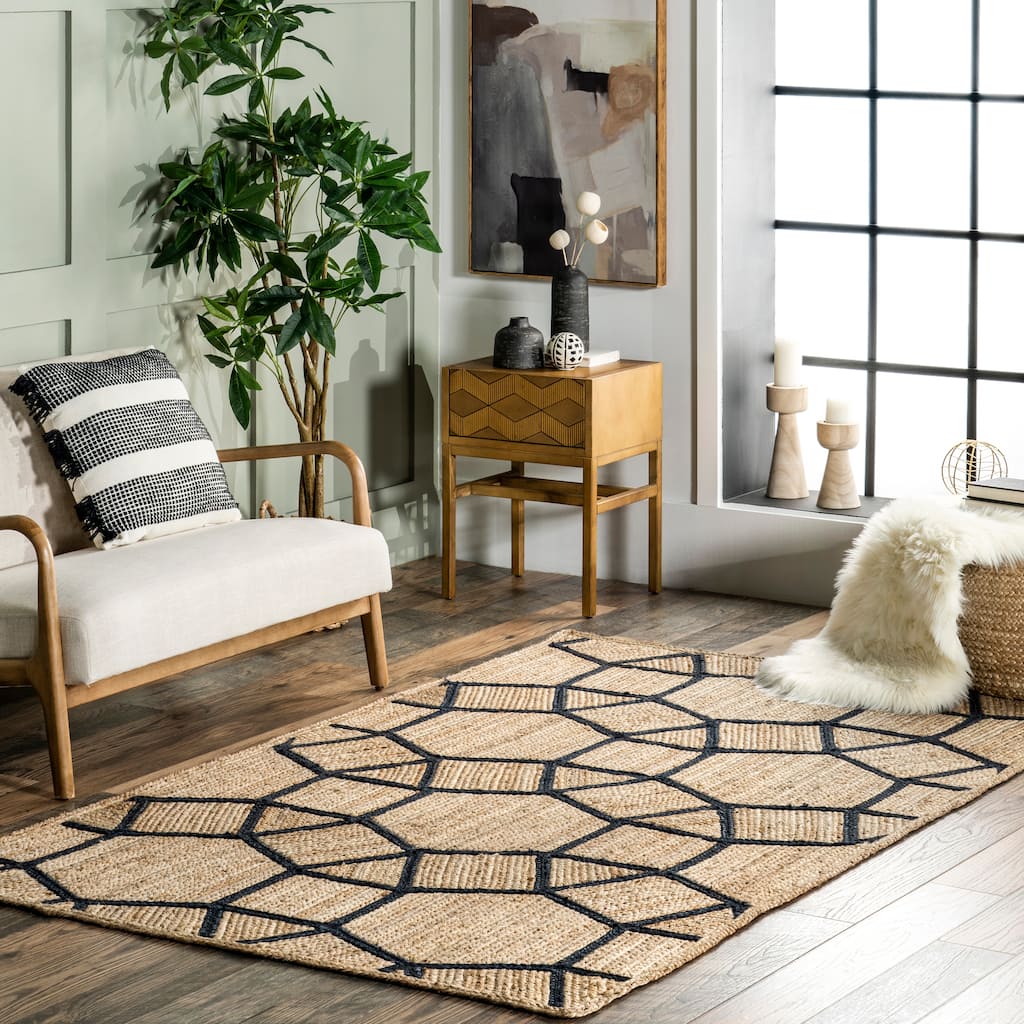 Nuloom Rozalia Jewel Jute Area Rug