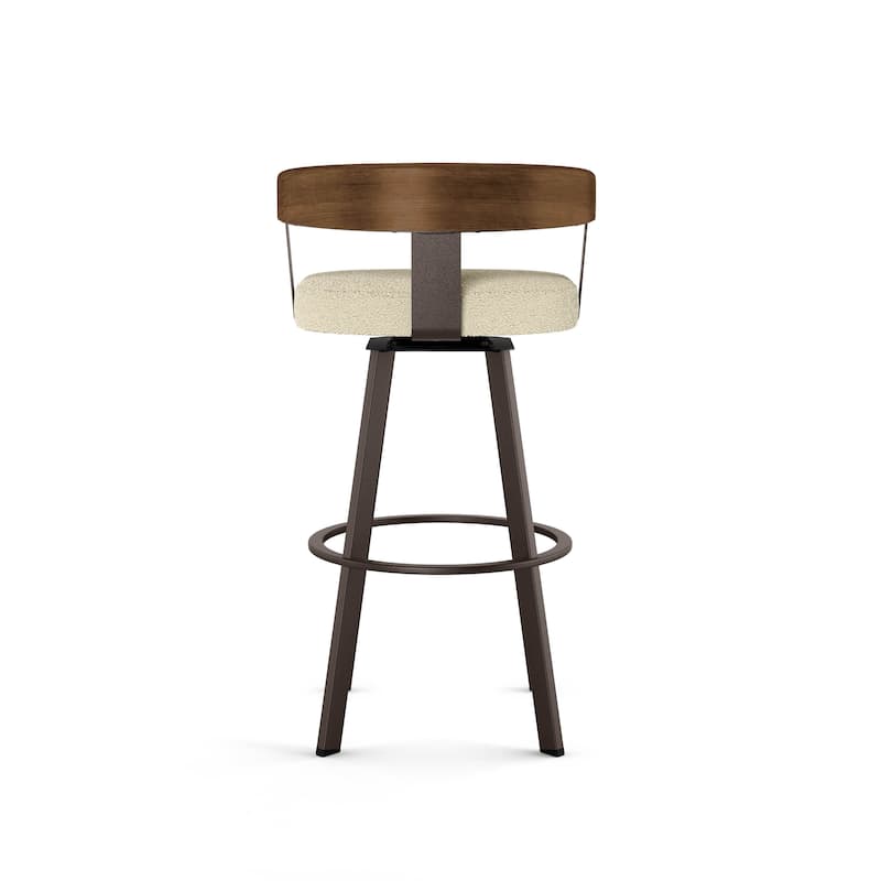 Amisco Lars Swivel Counter and Bar Stool