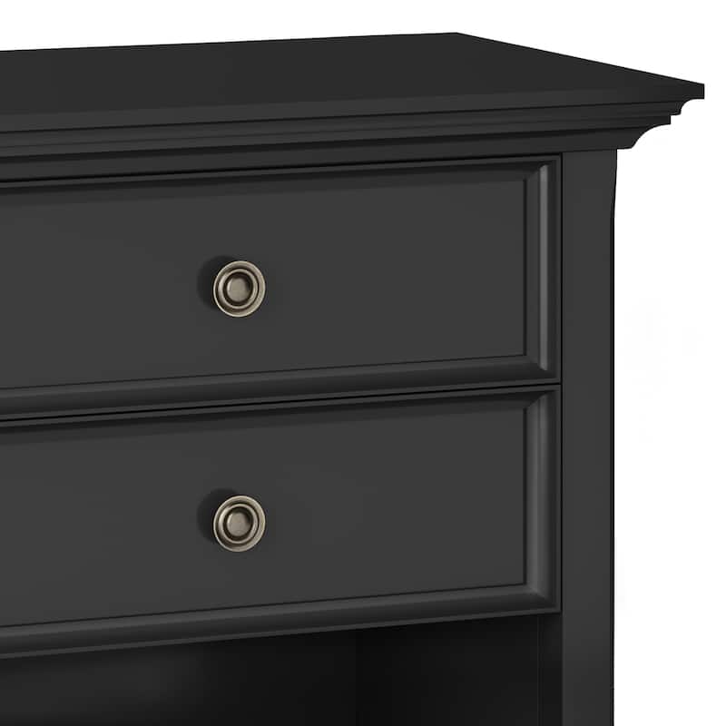WYNDENHALL Halifax SOLID WOOD 24 inch Wide Bedside Nightstand Table