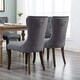 preview thumbnail 10 of 8, Dining Chair Tufted Armless Chair Upholstered Accent Chair, Set of 4