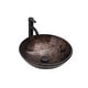 preview thumbnail 10 of 28, Artistic Tempered Glass Vessel Bathroom Sink with Faucet and Pop-up Drain