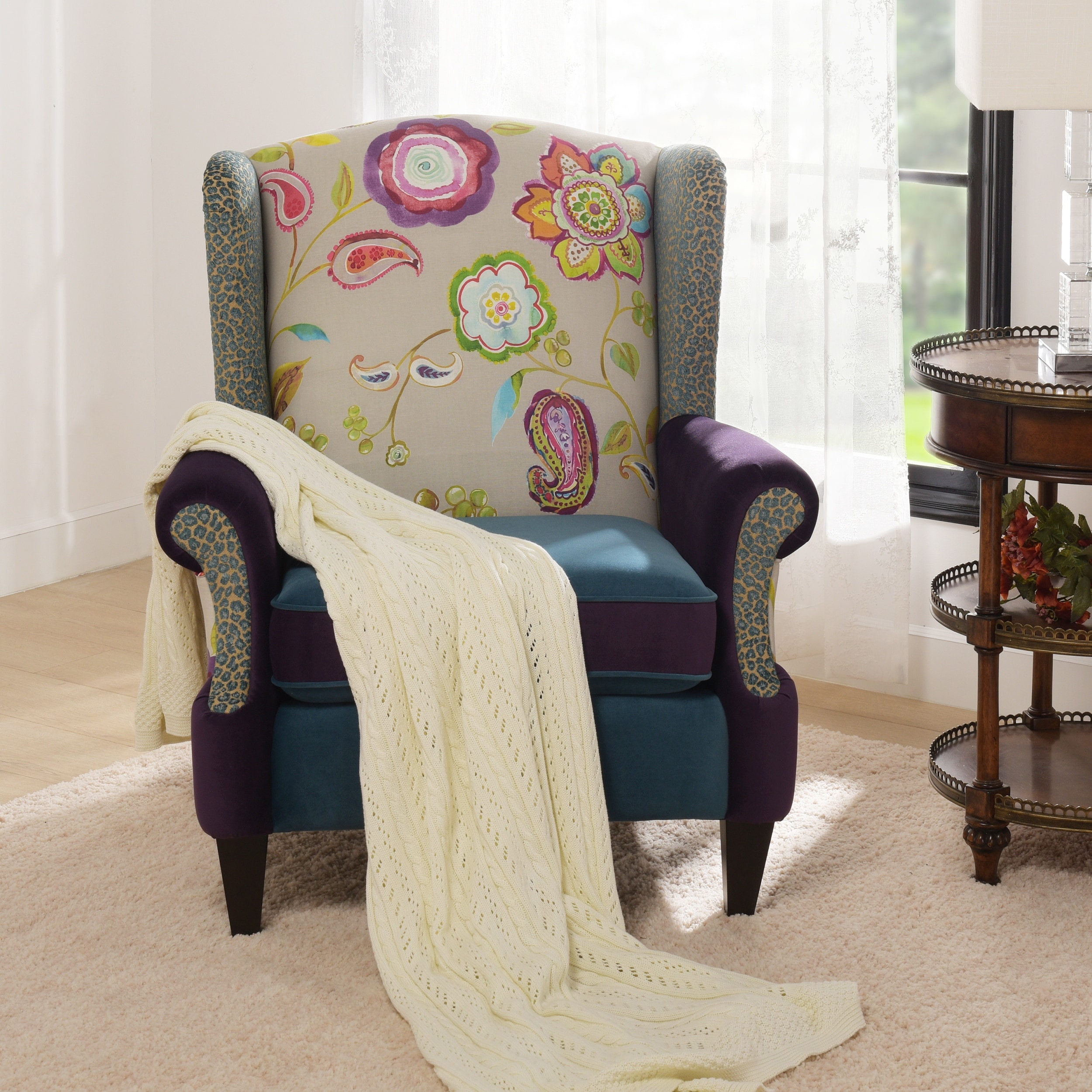 Boho chic on sale accent chair