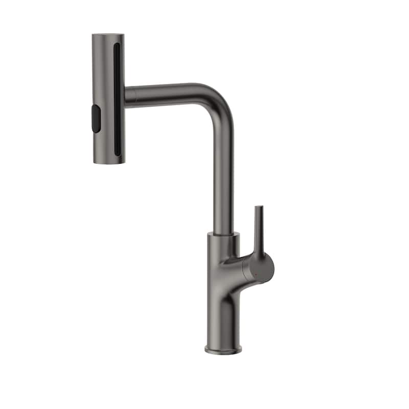 Modern & Sleek Design 360°Pull-Down Kitchen Faucet with 4 Spray Modes,