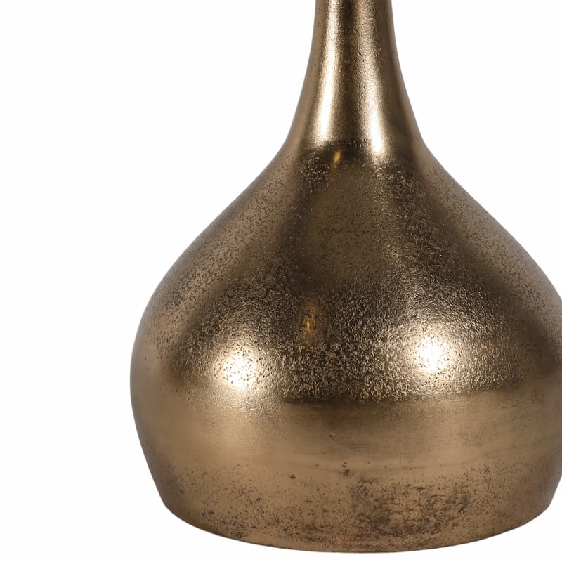 Round Accent Table - Marble Top with Ball Base - 21"