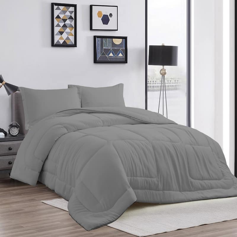 All Season Satin Down Alternative Comforter Set