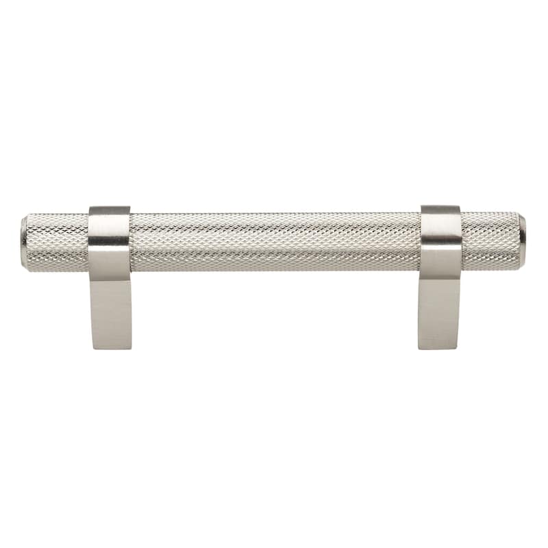 3 in Screw Center Solid Steel Bar Pull Cabinet Handle Pull (Pack of 10) - Satin Nickel