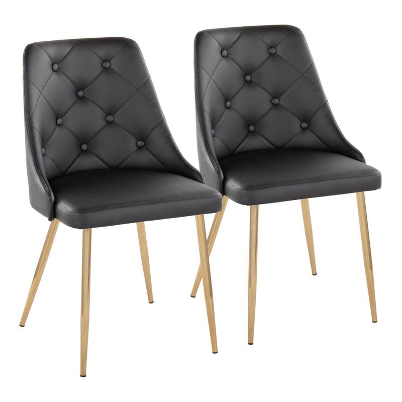 Carson Carrington Ockelbo Dining Chair with Tapered Metal Legs (Set of 2)