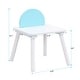 preview thumbnail 5 of 4, 5 Pcs Children's Panel Table With 4 Chairs, Hidden Storage Bag Kitchen Chairs Modern Artistic Chairs