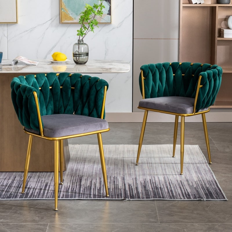 Velvet chair with arms clearance