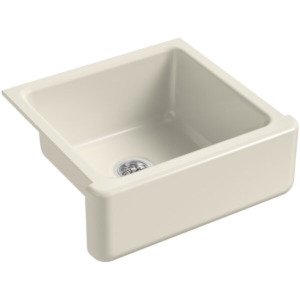 Kohler K 5665 Whitehaven 23 1 2in Single Basin Under Mount Tall Apron Front Cast Iron Kitchen Sink