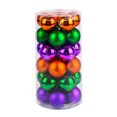 National Tree Company 30-Piece Halloween Ball Ornaments Set - 12 in