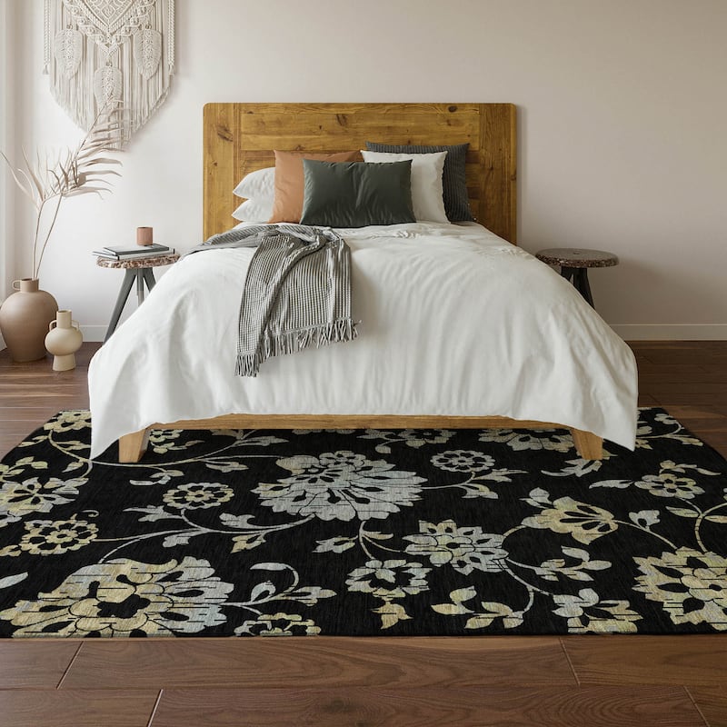 Premium Washable Super Soft Floral Whimsy Mayfield Rug