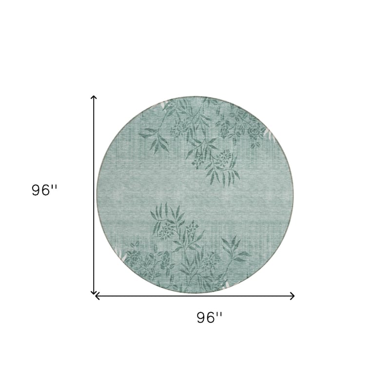 HomeRoots Floral Transitional Rectangle Outdoor Rug