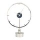preview thumbnail 8 of 13, Gold Stainless Steel Metal Large Open Frame Decorative Clock - 19 x 7 x 25