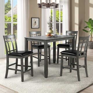 5 Piece Wood Dining Table and Chair Set - Bed Bath & Beyond - 36654347