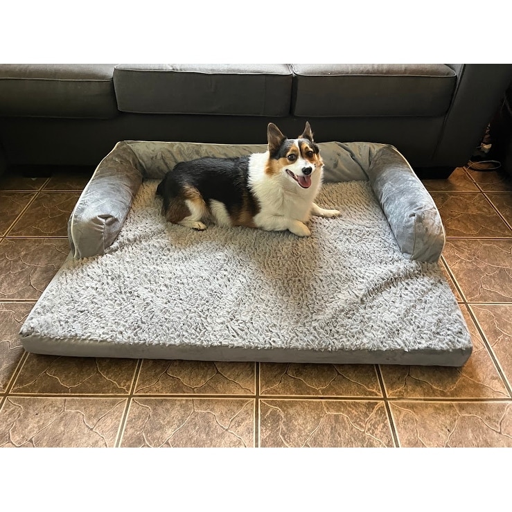 Kirkland signature bolstered memory foam pet bed cheap