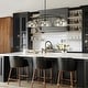 preview thumbnail 3 of 17, Modern 1/3-Light Black Chandelier with Mercury Glass Kitchen Island Light Fixture for Dining Room