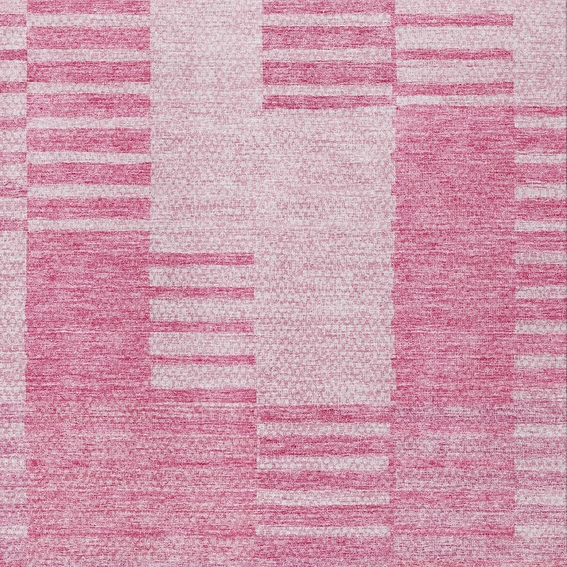 HomeRoots Striped Transitional Rectangle Outdoor Rug