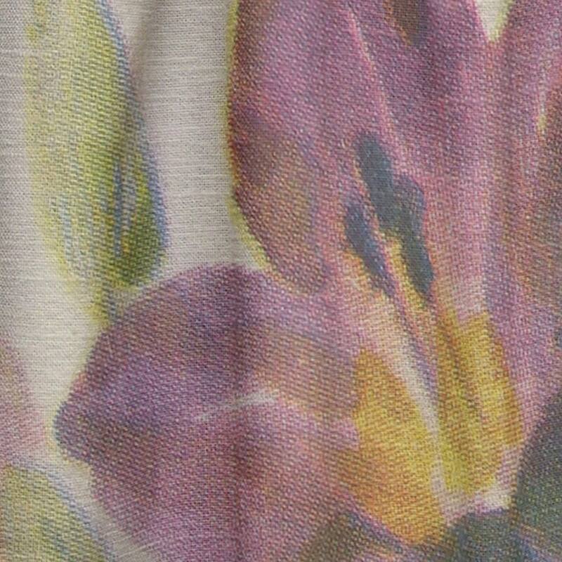Designart 'Retro Light and Dark Pink Gladiolus' Traditional Curtain Single Panel