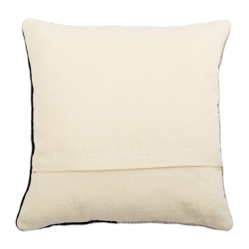 Novica Handmade Birds In Black Cotton Blend Cushion Cover