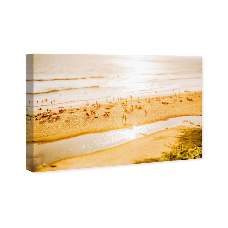 Wynwood Studio Canvas Nautical and Coastal A Beach Through My Lenses Brown and Amber Nautical & Coastal Wall Art Canvas Print