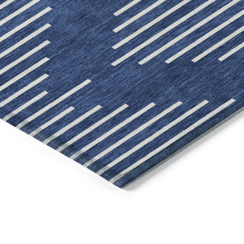 HomeRoots Geometric Transitional Rectangle Outdoor Rug