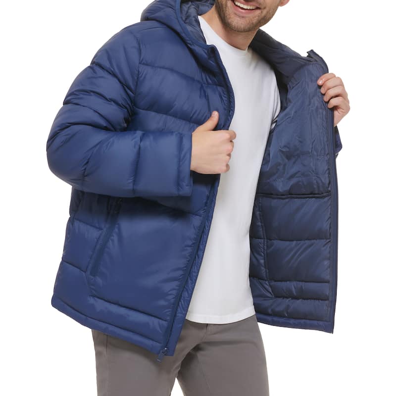 Cole Haan Men's Hooded Nylon Puffer Jacket