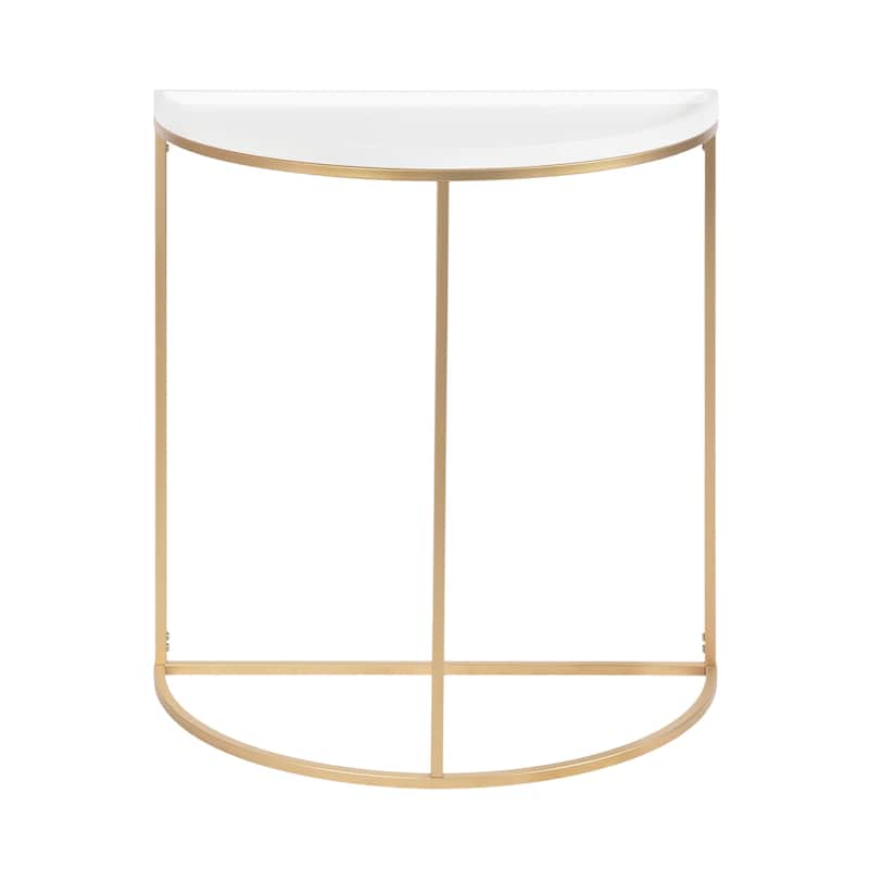 Kate and Laurel Dorrah Half-Circle Console Table