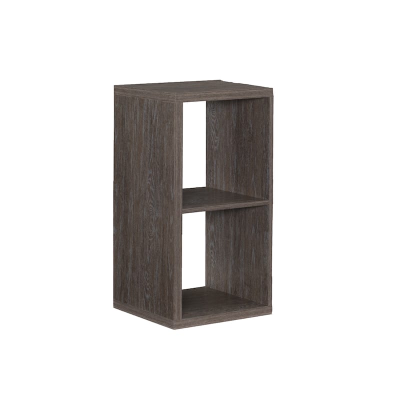 Linon Alaric 2 Cubby Storage Cabinet - Grey