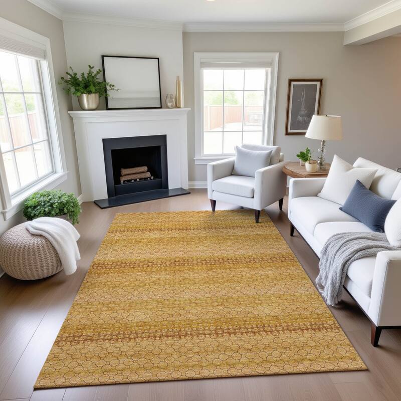 Premium Washable Super Soft Moroccan Ombre Mayfield Rug - Wheat - 2'6" x 3'10"