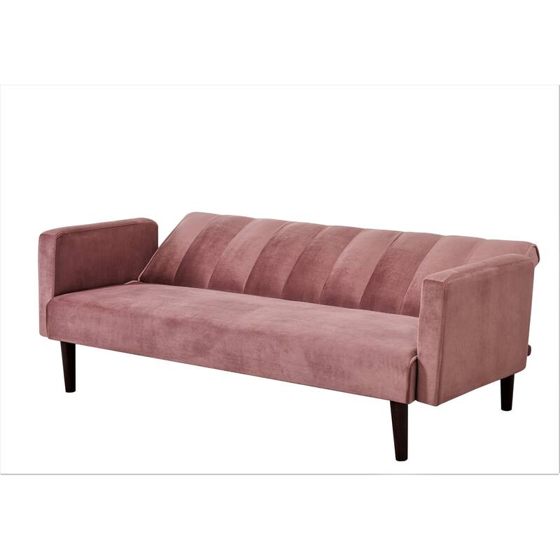 Container Furniture Srtip Convertible Velvet Sofa Bed